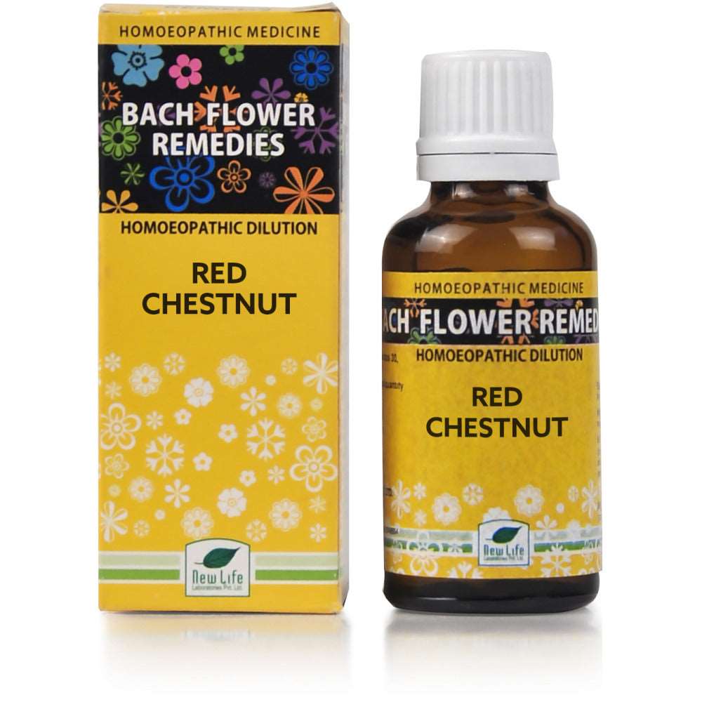 Bach Flower Red Chestnut - New Life- The Homoeopathy Store