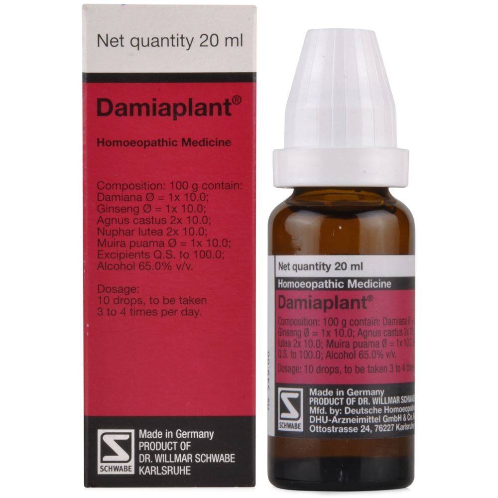 Damiaplant Drop  Schwabe Germany - Dr. Willmar Schwabe Germany- The Homoeopathy Store