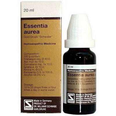 Essentia Aurea Gold Drops Schwabe Germany 20ml - Dr. Willmar Schwabe Germany- The Homoeopathy Store