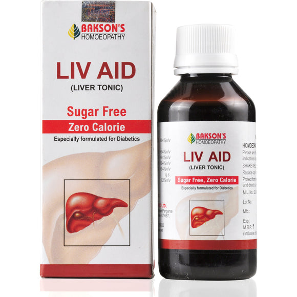 Liv Aid Syrup (Sugar Free) Bakson - The Homoeopathy Store