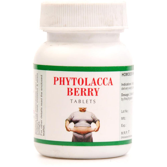 Phytolacca Berry Tablets Bakson - The Homoeopathy Store