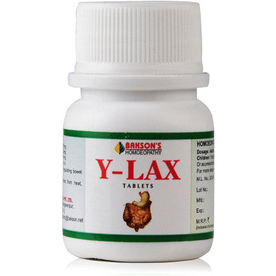 Y lax Tablets - Bakson- The Homoeopathy Store