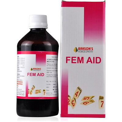 Fem Aid syrup Bakson - Bakson- The Homoeopathy Store