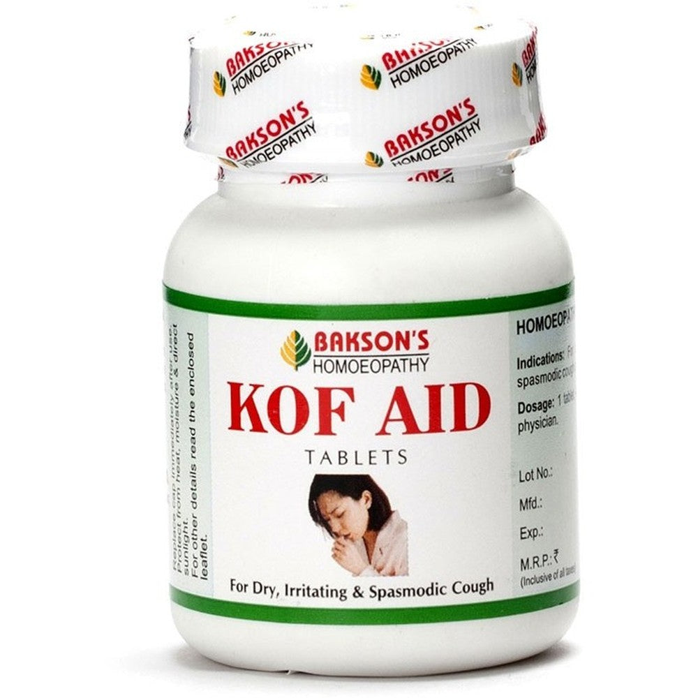 Kof Aid Tablets Bakson - The Homoeopathy Store