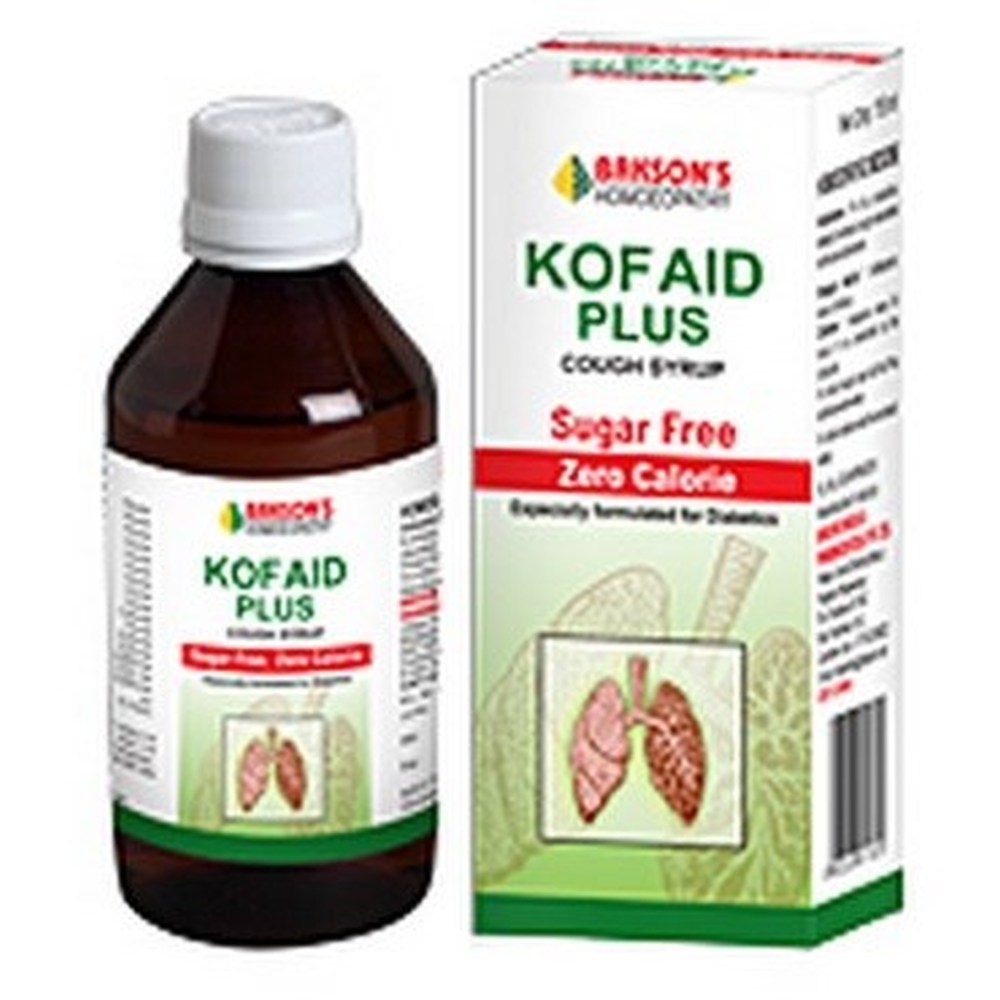 Kof Aid Plus Syrup (Sugar Free) Bakson - The Homoeopathy Store