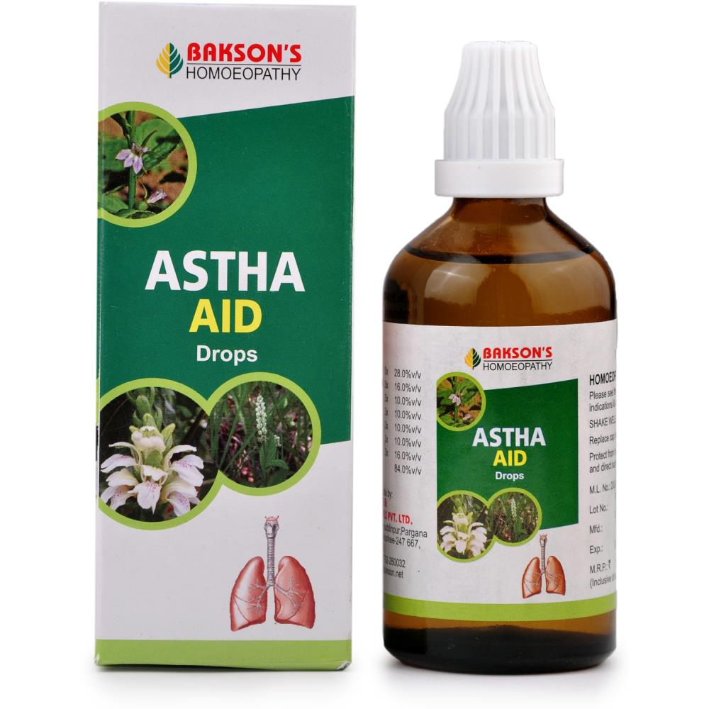 Astha Aid Drops Bakson - The Homoeopathy Store