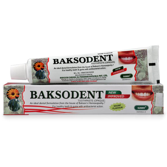 Baksodent Toothpaste Opaque Bakson - The Homoeopathy Store