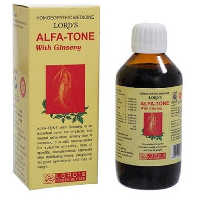 Lords Alfa Tone with Ginseng Tonic(180 ml) - The Homoeopathy Store