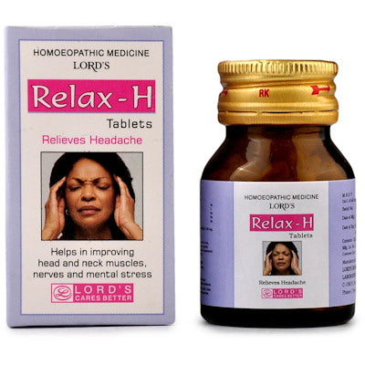 Lords Relax-H Tablets - Lords- The Homoeopathy Store