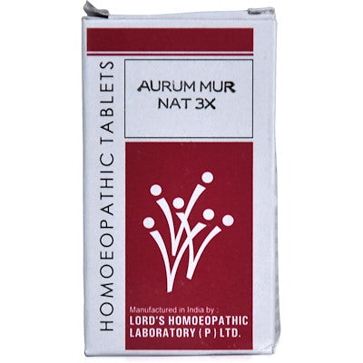 Aurum Muriaticum Natronatum 3X Lords - The Homoeopathy Store