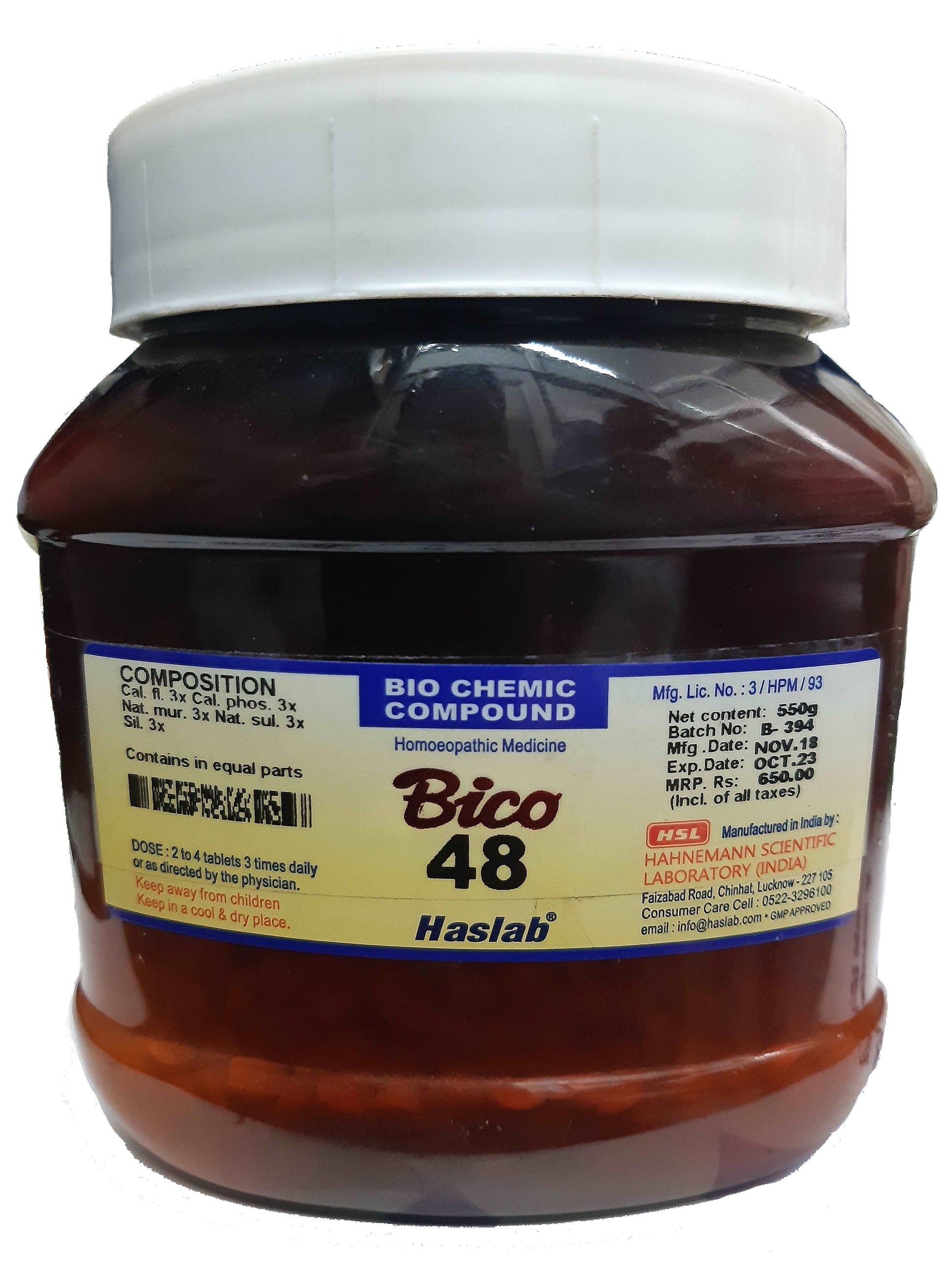 Bio Chemic Compound no. 48 (550 gram) - HSL Haslab- The Homoeopathy Store