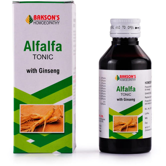 Alfalfa Tonic with Ginseng Bakson 115 ml - The Homoeopathy Store