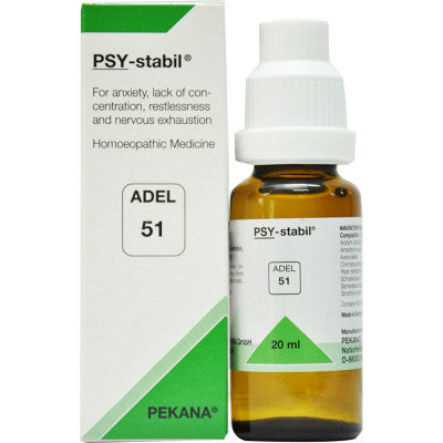 Adel Pekana Adel 51 (Psy-Stabil) 20ml - Adel- The Homoeopathy Store