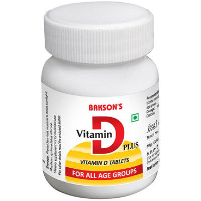 Bakson Vitamin D Plus 30tabs - Bakson- The Homoeopathy Store