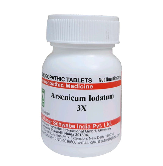 Arsenic Iodatum 3x Schwabe - Dr. Willmar Schwabe India- The Homoeopathy Store