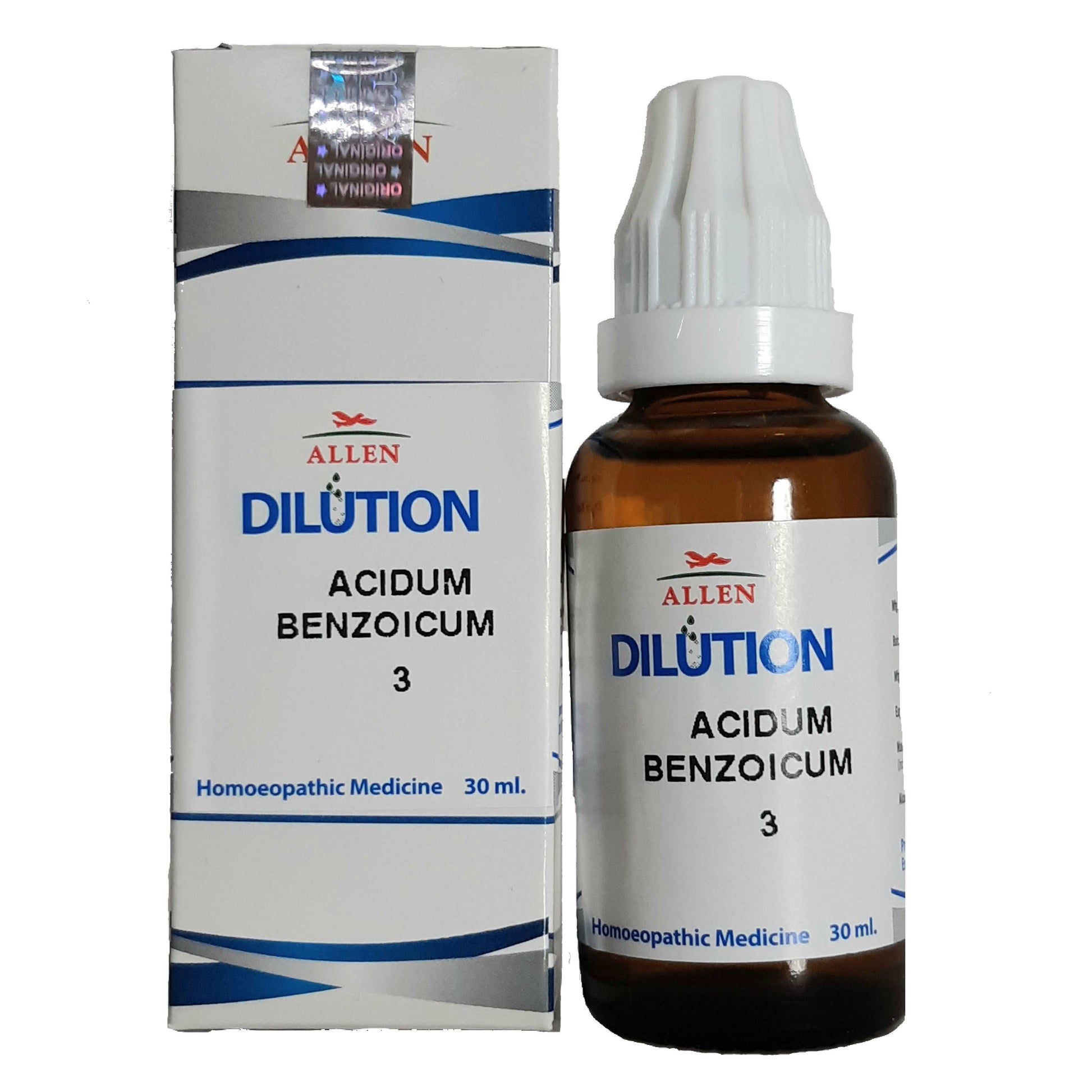 Acid benzoic 3CH 30 ml - Allen- The Homoeopathy Store