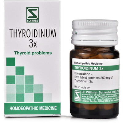 Thyroidinum 3X tabs Schwabe - Dr. Willmar Schwabe India- The Homoeopathy Store