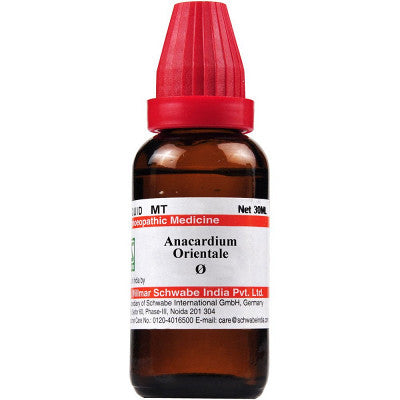 Anacardium orientale Schwabe Q 30 ml - Dr. Willmar Schwabe India- The Homoeopathy Store