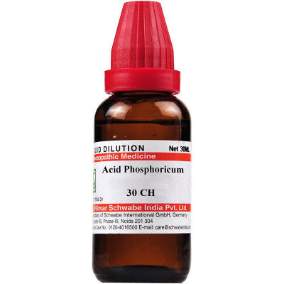 Acid phosporicum 30CH 30ml - The Homoeopathy Store