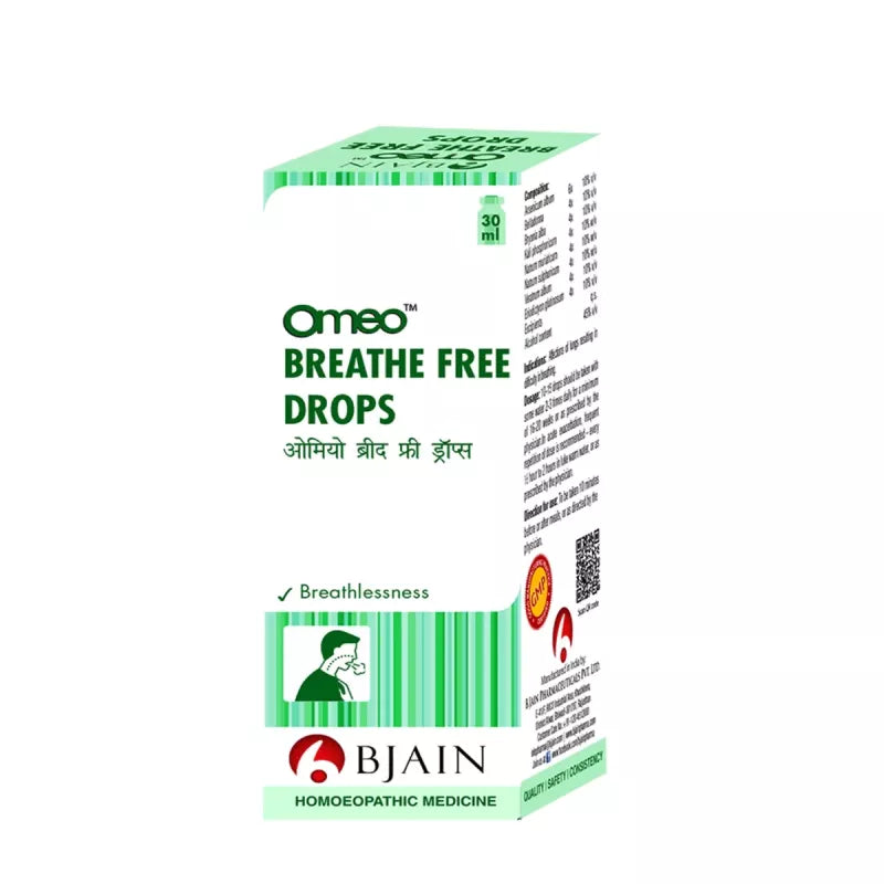 Omeo Breathe Free Drops - Bjain- The Homoeopathy Store