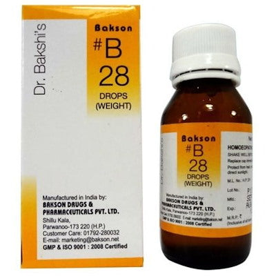 Bakson B28 (Weight Drops) - Bakson- The Homoeopathy Store