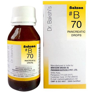 B 70 drop Bakson - Bakson- The Homoeopathy Store