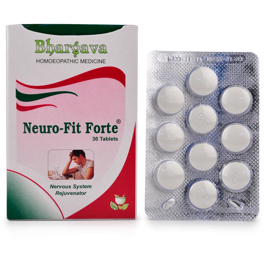 Neuro-Fit Forte Tablets Bhargava - Bhargava Phytolabs- The Homoeopathy Store