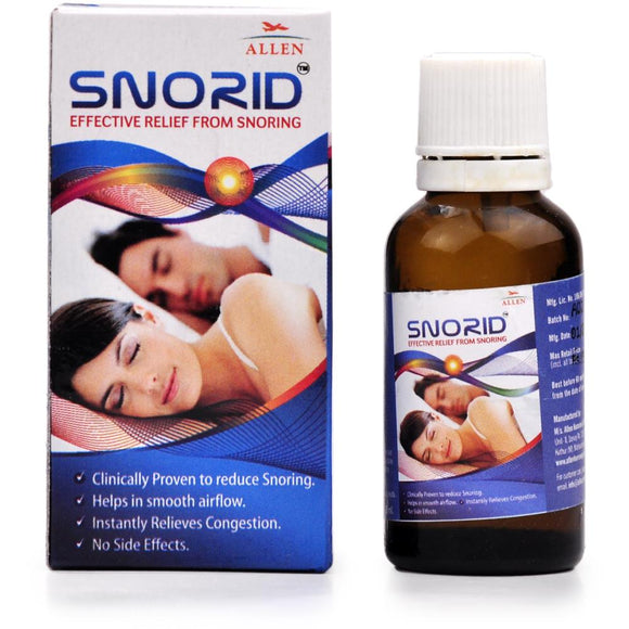Snorid Drops Allen 30 ml - The Homoeopathy Store