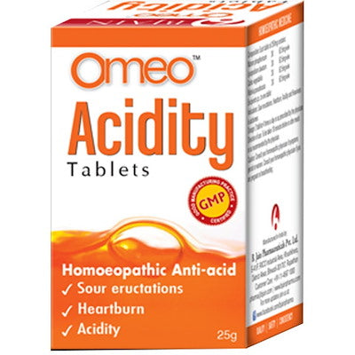 Omeo Acidity tabs - Bjain- The Homoeopathy Store