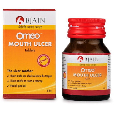 Omeo mouth ulcer tabs - Bjain- The Homoeopathy Store