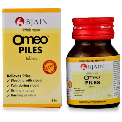 Omeo Piles Tabs - Bjain- The Homoeopathy Store