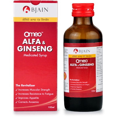 Omeo alfa & ginseng syrup - Bjain- The Homoeopathy Store