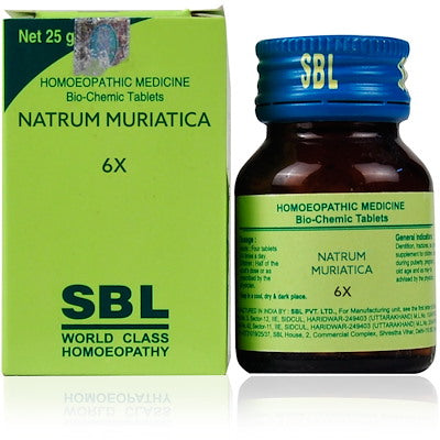 Natrum mur 6X SBL - SBL- The Homoeopathy Store