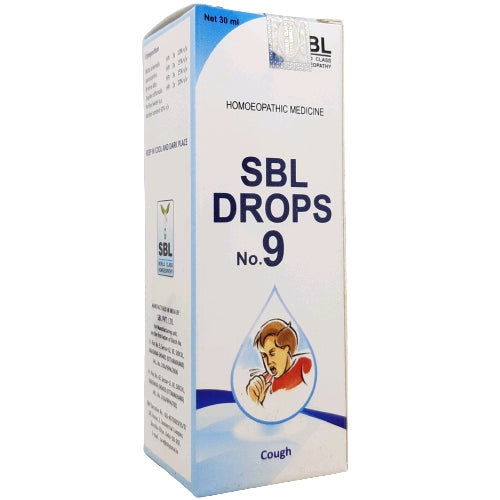 SBL Drops No.9 Cough - SBL- The Homoeopathy Store