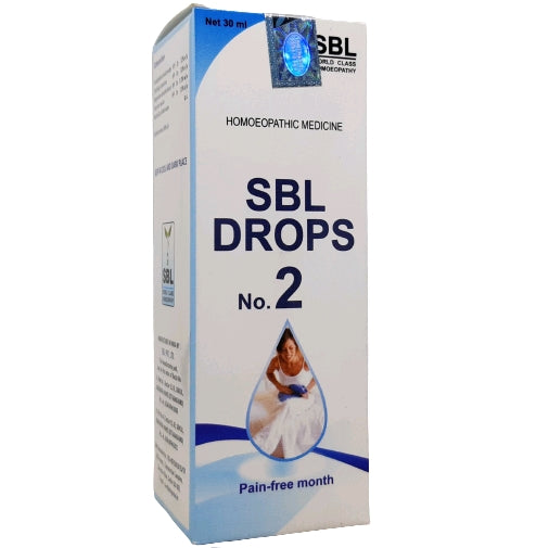 SBL Drops No.2 Pain Free Month - SBL- The Homoeopathy Store