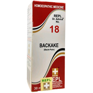 REPL Dr.Advice No.18 BACKAKE - The Homoeopathy Store