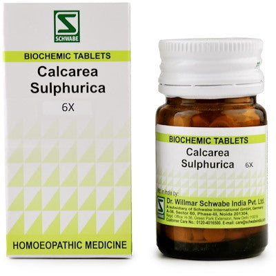 Calcarea sulph 6x - Dr. Willmar Schwabe India- The Homoeopathy Store