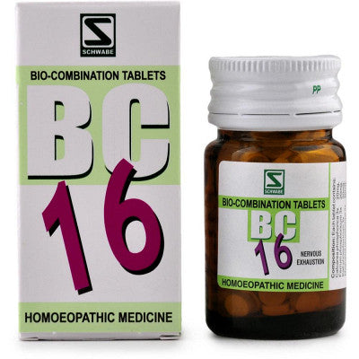 Bio Combination 16 Schwabe - Dr. Willmar Schwabe India- The Homoeopathy Store