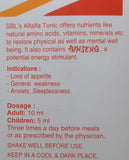 Alfalfa Tonic with Ginseng SBL 180 ml - The Homoeopathy Store
