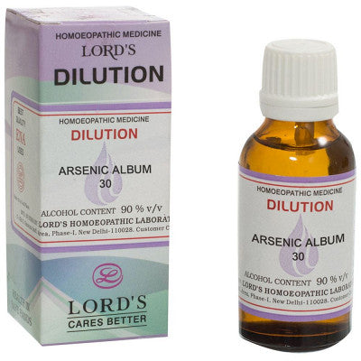 Arsenic Album 30CH 30 ml Lords - The Homoeopathy Store