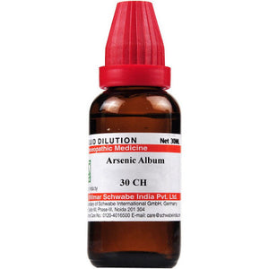 Arsenic album 30CH 30 ml Schwabe India - The Homoeopathy Store