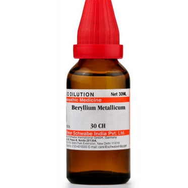 Beryllium Metallicum 30Ch 30ml Schwabe - Dr. Willmar Schwabe India- The Homoeopathy Store