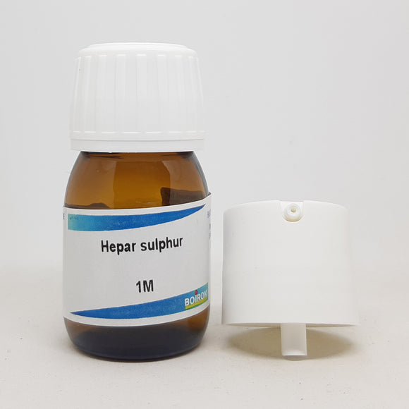Hepar sulphur 1M 20 ml Boiron - The Homoeopathy Store