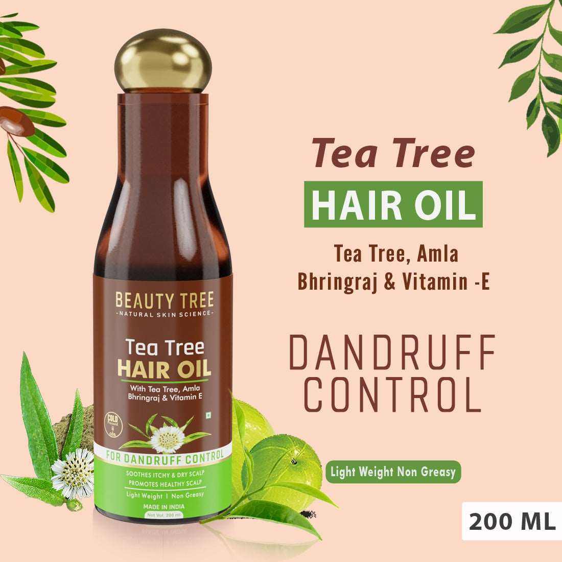 Beauty Tree Tea Tree Hair Oil - Beauty Tree- The Homoeopathy Store