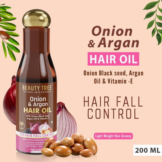 Onion & Argan Hair Oil - Beauty Tree- The Homoeopathy Store