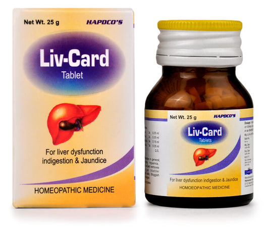 LIV-CARD TABLETS HAPDCO - HAPDCO- The Homoeopathy Store