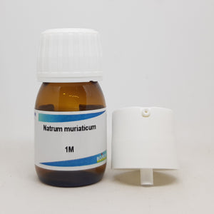 Natrum muriaticum 1M 20 ml Boiron - The Homoeopathy Store
