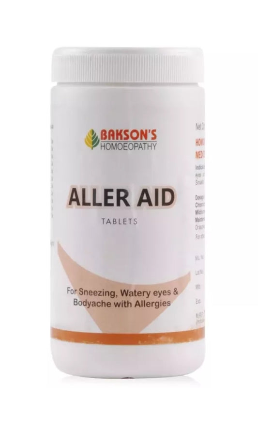 Aller Aid Tablets (200Tabs) Bakson - Bakson- The Homoeopathy Store