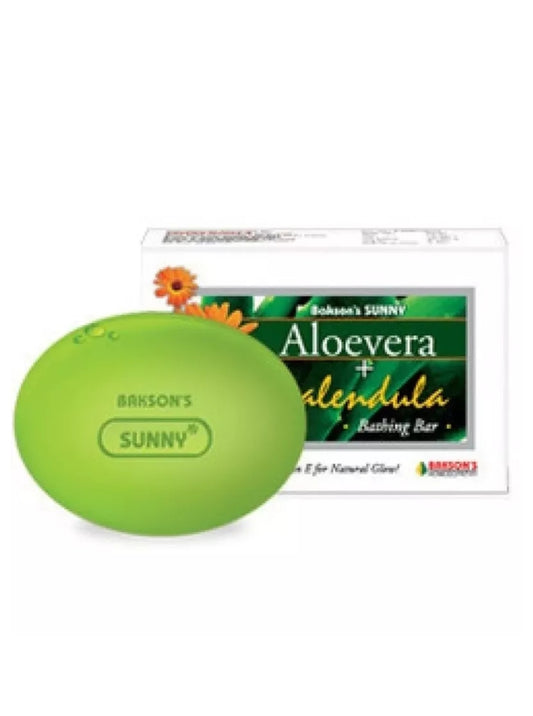 Bakson Sunny Aloe Vera Soap (75g) - Bakson- The Homoeopathy Store