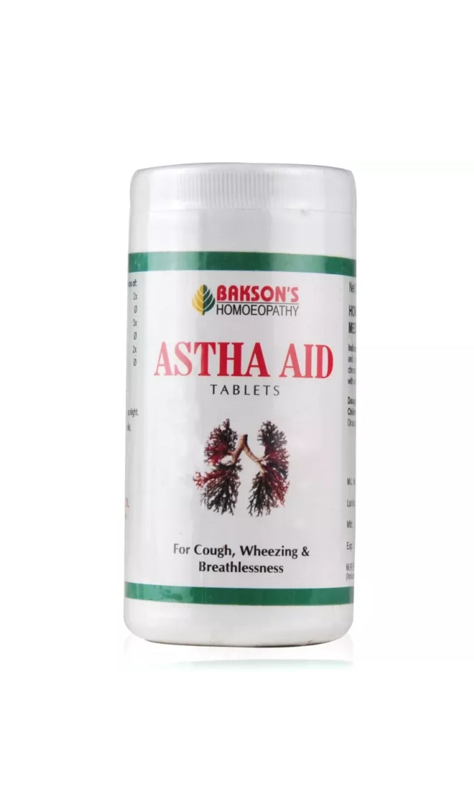 Astha Aid Tab (200Tabs) - Bakson- The Homoeopathy Store